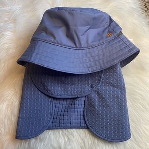 Lululemon Fleece-Lined Convertible Hiking Bucket Hat Peri Purple PEPU S/M New